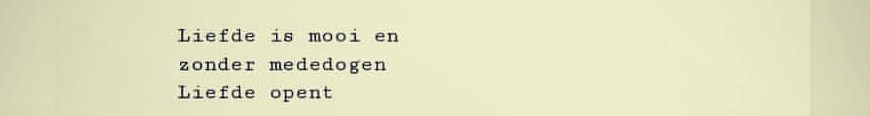 Een Lofzang op de Liefde.