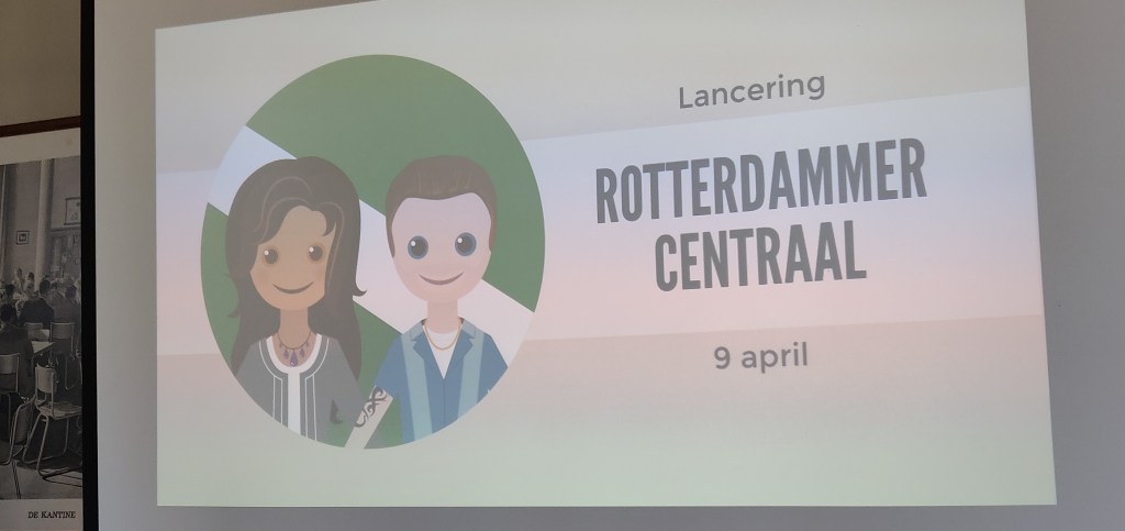 Foto van start sheet lancering Rotterdammer Centraal presentatie