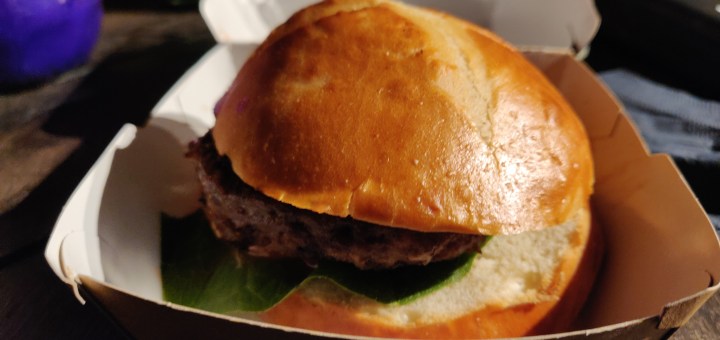 Burger voor het diner.